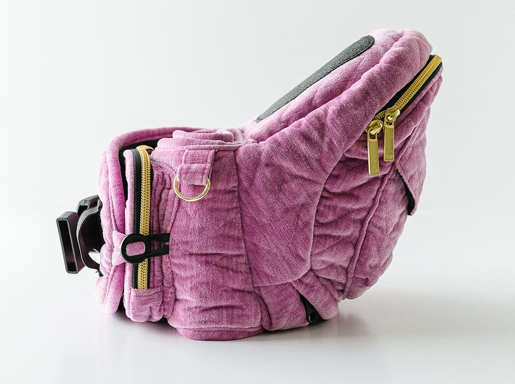Tushbaby Hip Seat Carrier, Velvet - Orchid - TB-VELVET-ORCHID