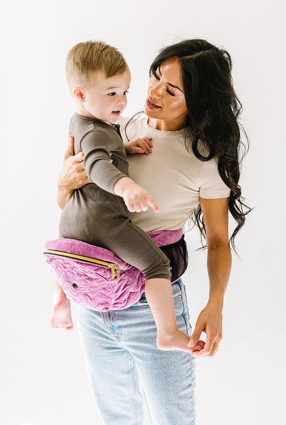 Tushbaby Hip Seat Carrier, Velvet - Orchid - TB-VELVET-ORCHID