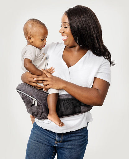 Tushbaby Travel Lite Hip Seat Carrier - Charcoal - TB-LITE-CHAR