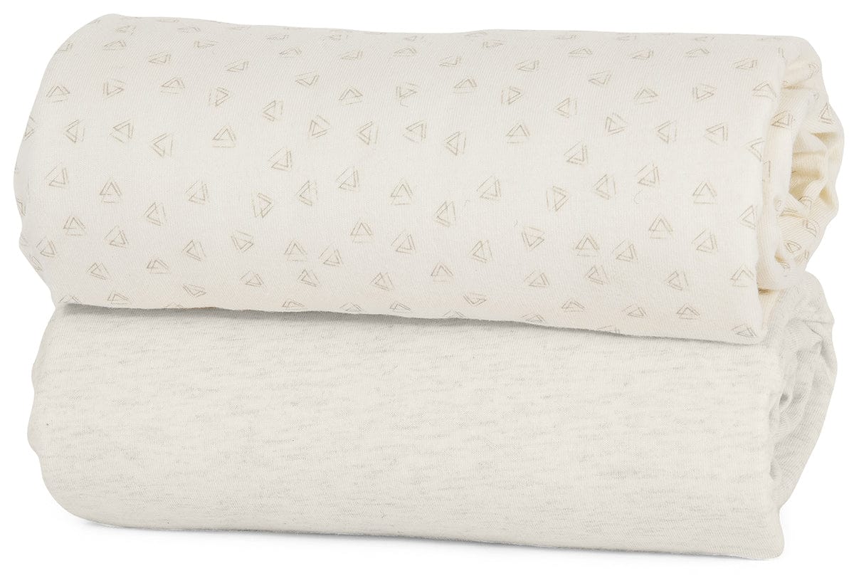 Tutti Bambini CoZee Fitted Sheets (2 Pack) - Neutral / Pebble - 211215-5152
