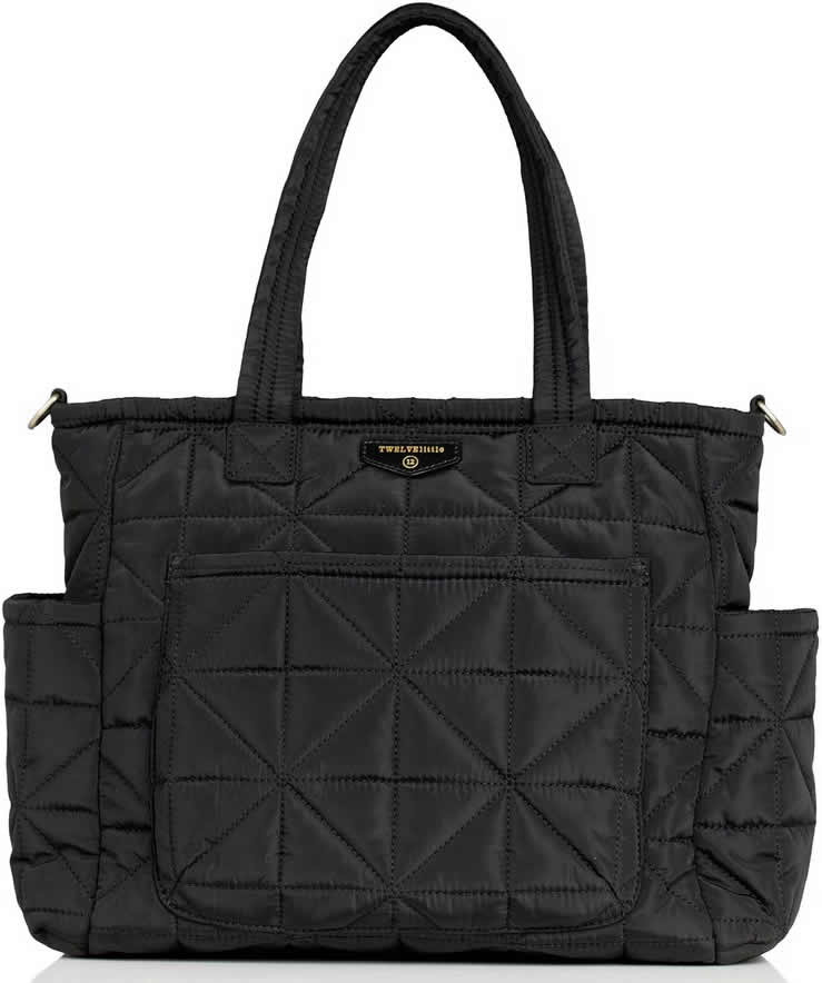 TWELVElittle Carry Love Tote Diaper Bag - Black - BG404BL