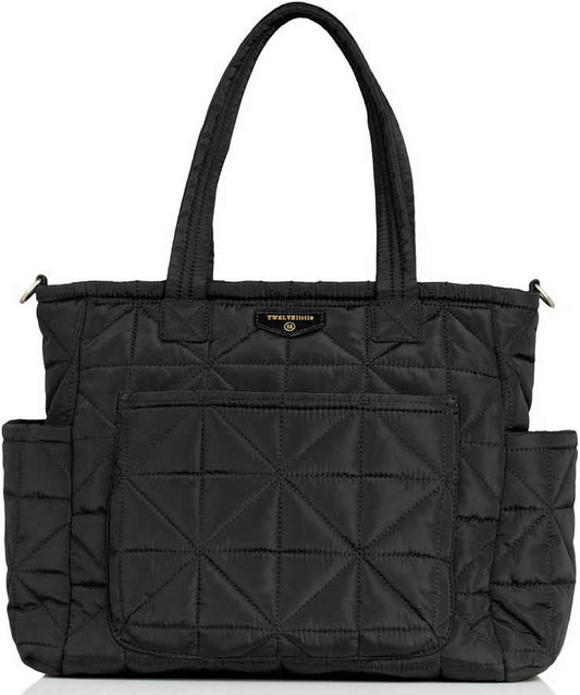 TWELVElittle Carry Love Tote Diaper Bag - Black - BG404BL