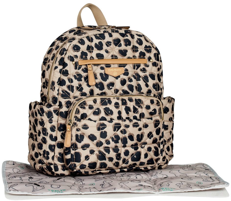 TWELVElittle Companion Backpack Diaper Bag  - Leopard
