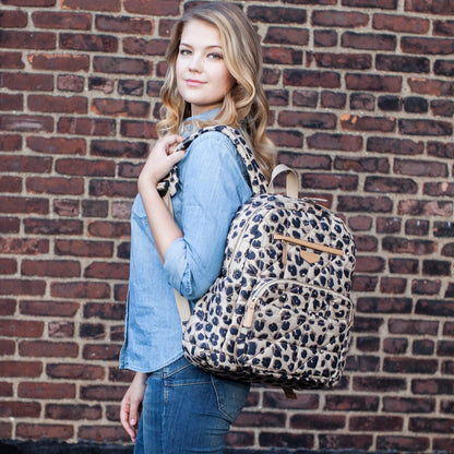 TWELVElittle Companion Backpack Diaper Bag  - Leopard