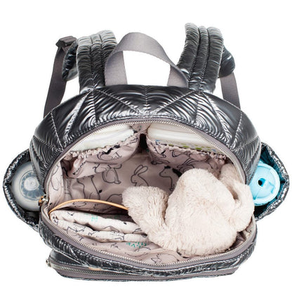TWELVElittle Companion Backpack Diaper Bag  - Pewter