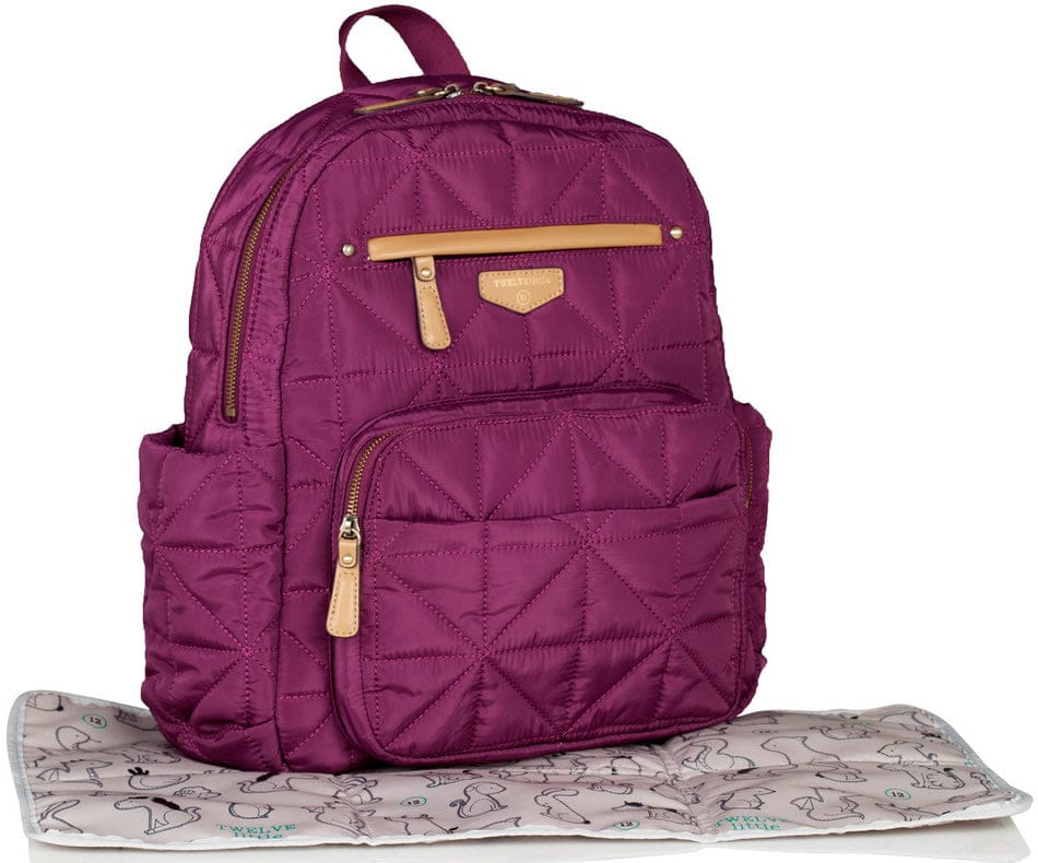 TWELVElittle Companion Backpack Diaper Bag  - Plum