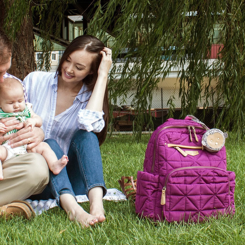 TWELVElittle Companion Backpack Diaper Bag  - Plum