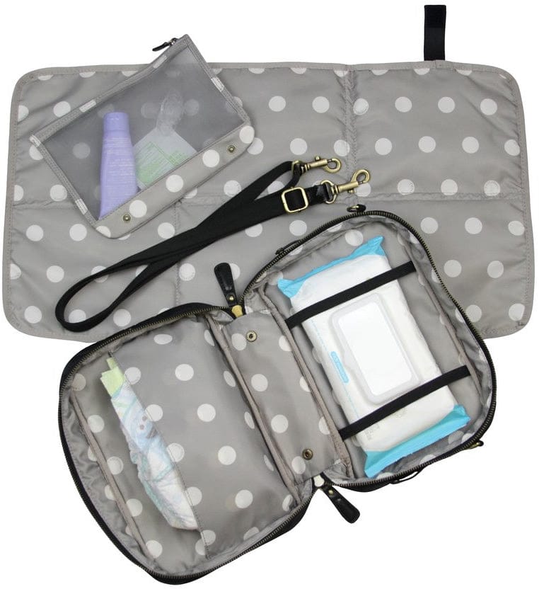 TWELVElittle Diaper Clutch - Black - BG504BL