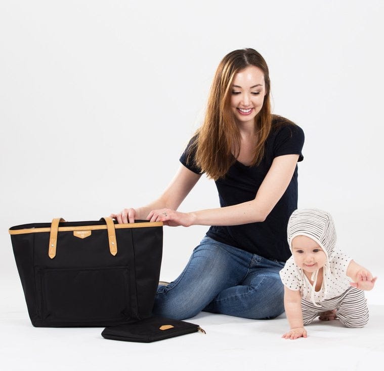 TWELVElittle Everyday Tote Diaper Bag - Black - BG333BL