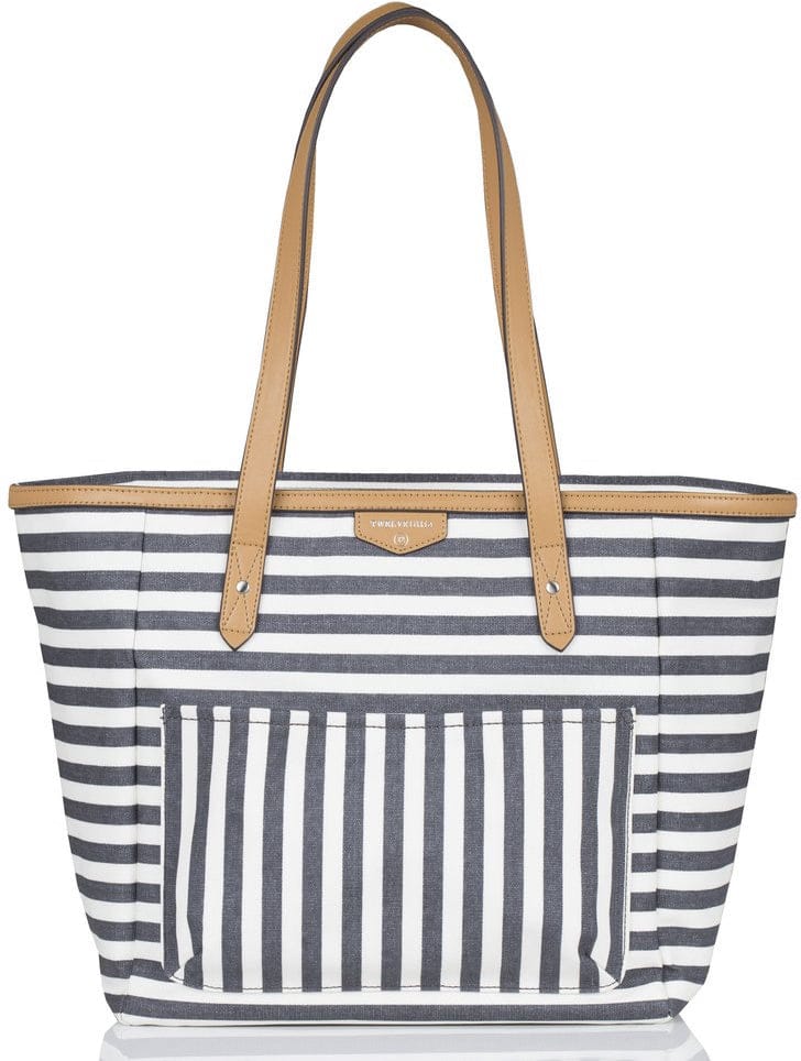 TWELVElittle Everyday Tote Diaper Bag - Grey Stripe - BG333SP