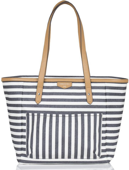 TWELVElittle Everyday Tote Diaper Bag - Grey Stripe - BG333SP
