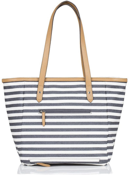 TWELVElittle Everyday Tote Diaper Bag - Grey Stripe - BG333SP