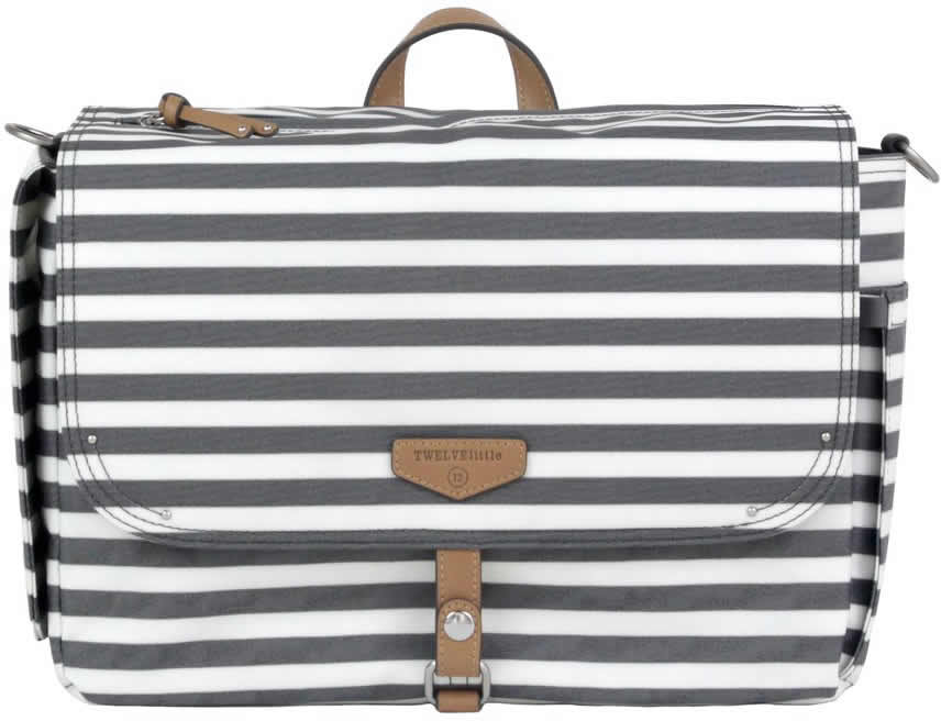 TWELVElittle On-The-Go Stroller Caddy - Grey Stripe