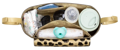 TWELVElittle Peek-A-Boo Stroller Caddy - Leopard Print - BG861LP