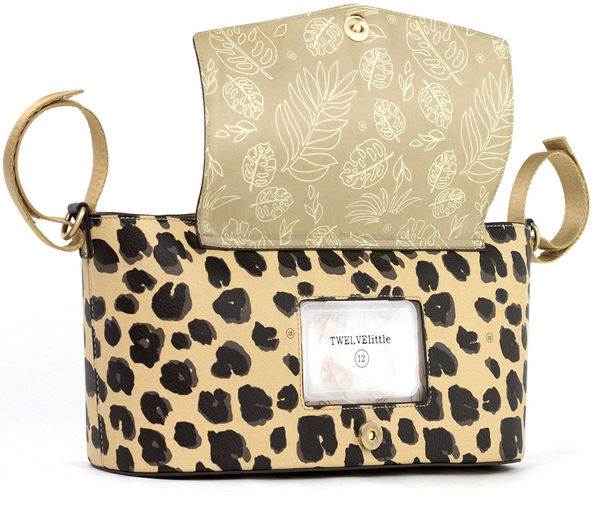 TWELVElittle Peek-A-Boo Stroller Caddy - Leopard Print - BG861LP