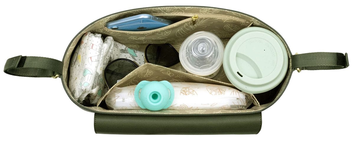 TWELVElittle Peek-A-Boo Stroller Caddy - Olive - BG861OL