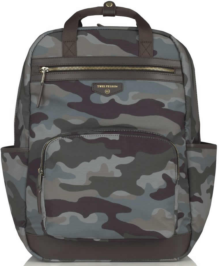 TWELVElittle Unisex Courage Backpack Diaper Bag - Camo - BG116CP