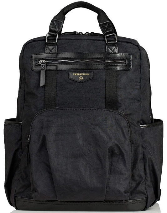 TWELVElittle Unisex Courage Backpack Diaper Bag - Black - BG115BL