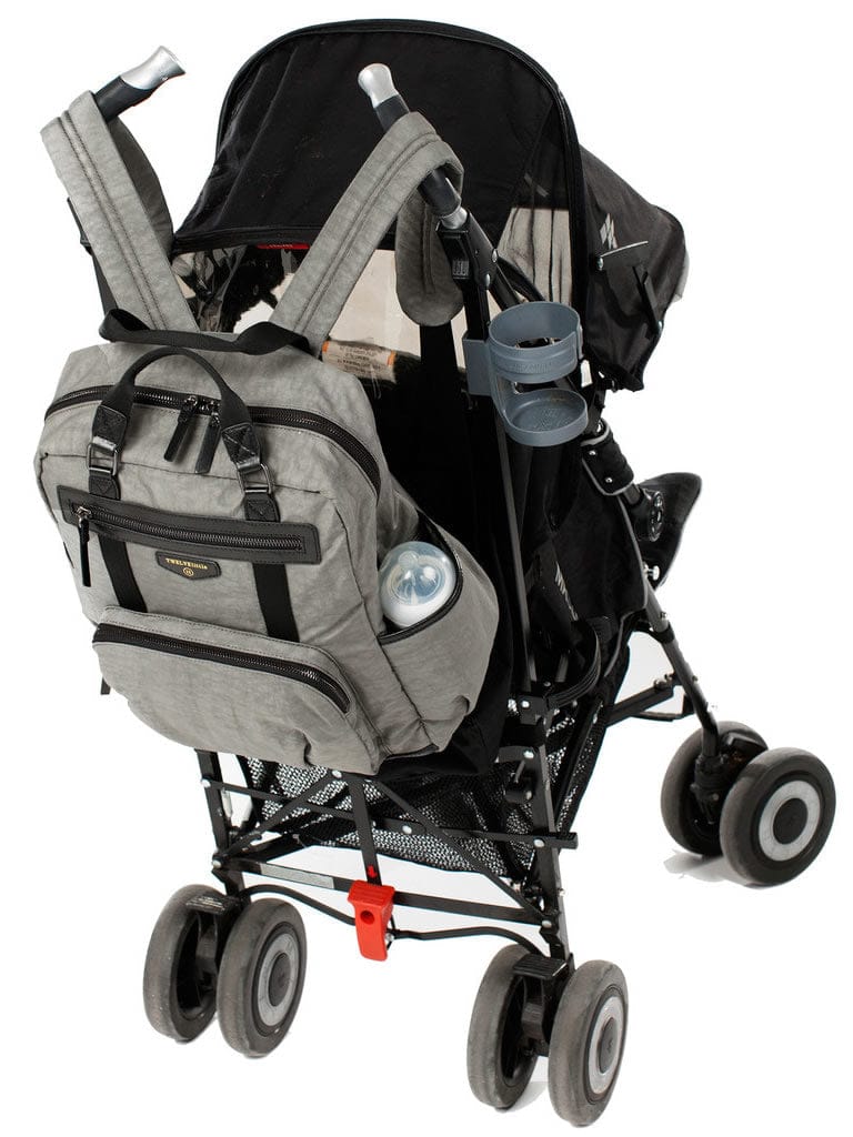 TWELVElittle Unisex Courage Backpack Diaper Bag  - Grey - BG115GR