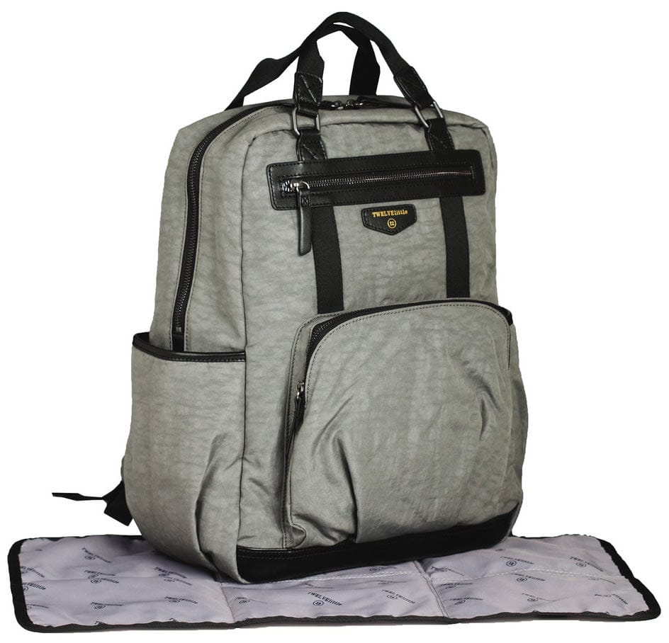 TWELVElittle Unisex Courage Backpack Diaper Bag  - Grey - BG115GR
