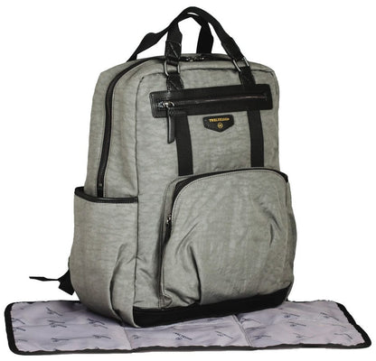 TWELVElittle Unisex Courage Backpack Diaper Bag  - Grey - BG115GR
