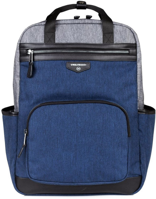 TWELVElittle Unisex Courage Backpack Diaper Bag - Grey/Navy - BG116GN
