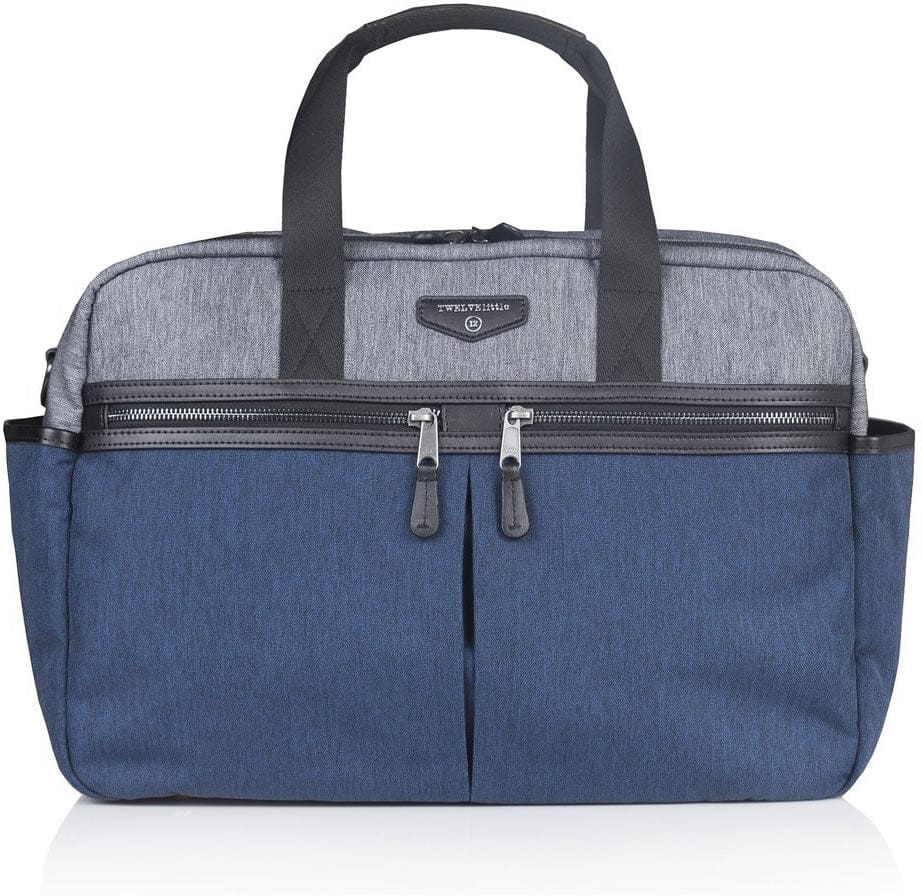 TWELVElittle Unisex Courage Satchel - Grey/Navy - BG112GN