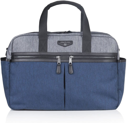 TWELVElittle Unisex Courage Satchel - Grey/Navy - BG112GN