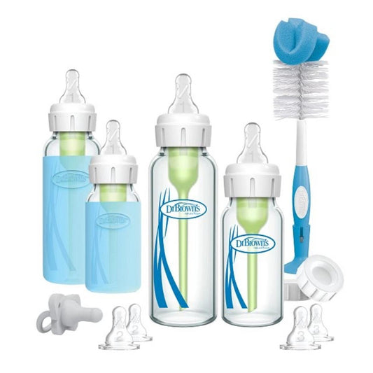 Dr. Brown's Glass Narrow Anti-Colic Options+ Baby Bottle Starter Gift Set - SB06003