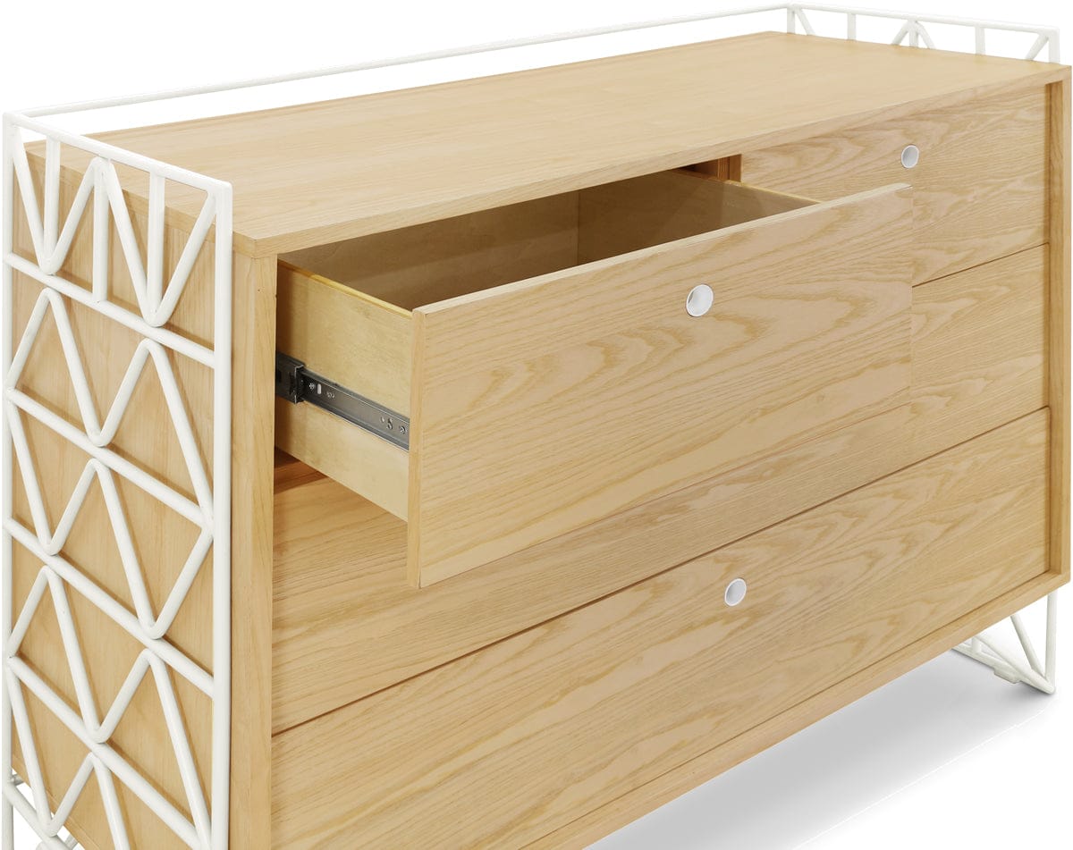 Ubabub Mod 4-Drawer Dresser - Warm White / Natural - UB0340RWN