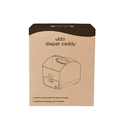 Ubbi Diaper Caddy & Changing Mat - Taupe