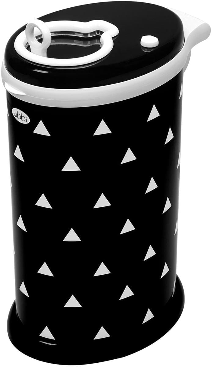 Ubbi Diaper Pail - Black Triangles