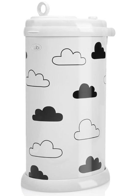 Ubbi Diaper Pail - White Clouds