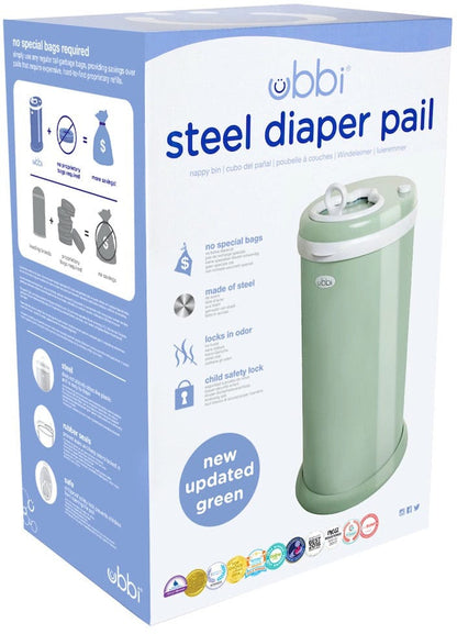 Ubbi Diaper Pail - Sage - 10033