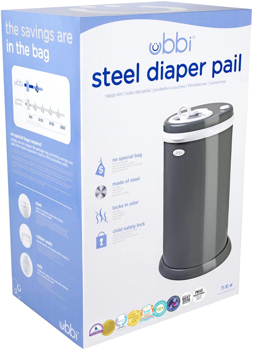 Ubbi Diaper Pail - Slate - 10030