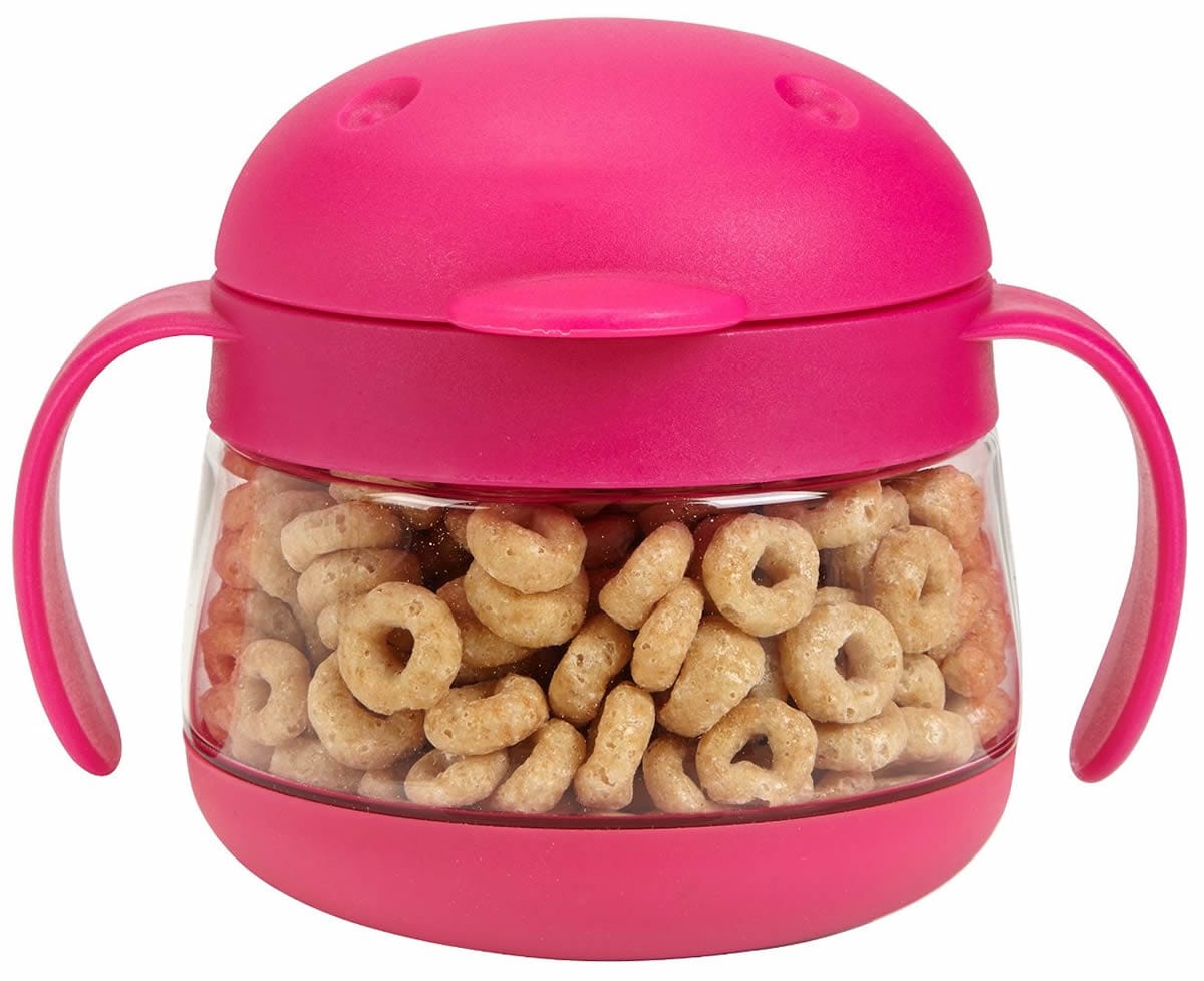 Ubbi Tweat Snack Container - Hot Pink