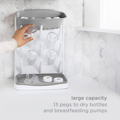 Ubbi Vertical Bottle Drying Rack - Gray