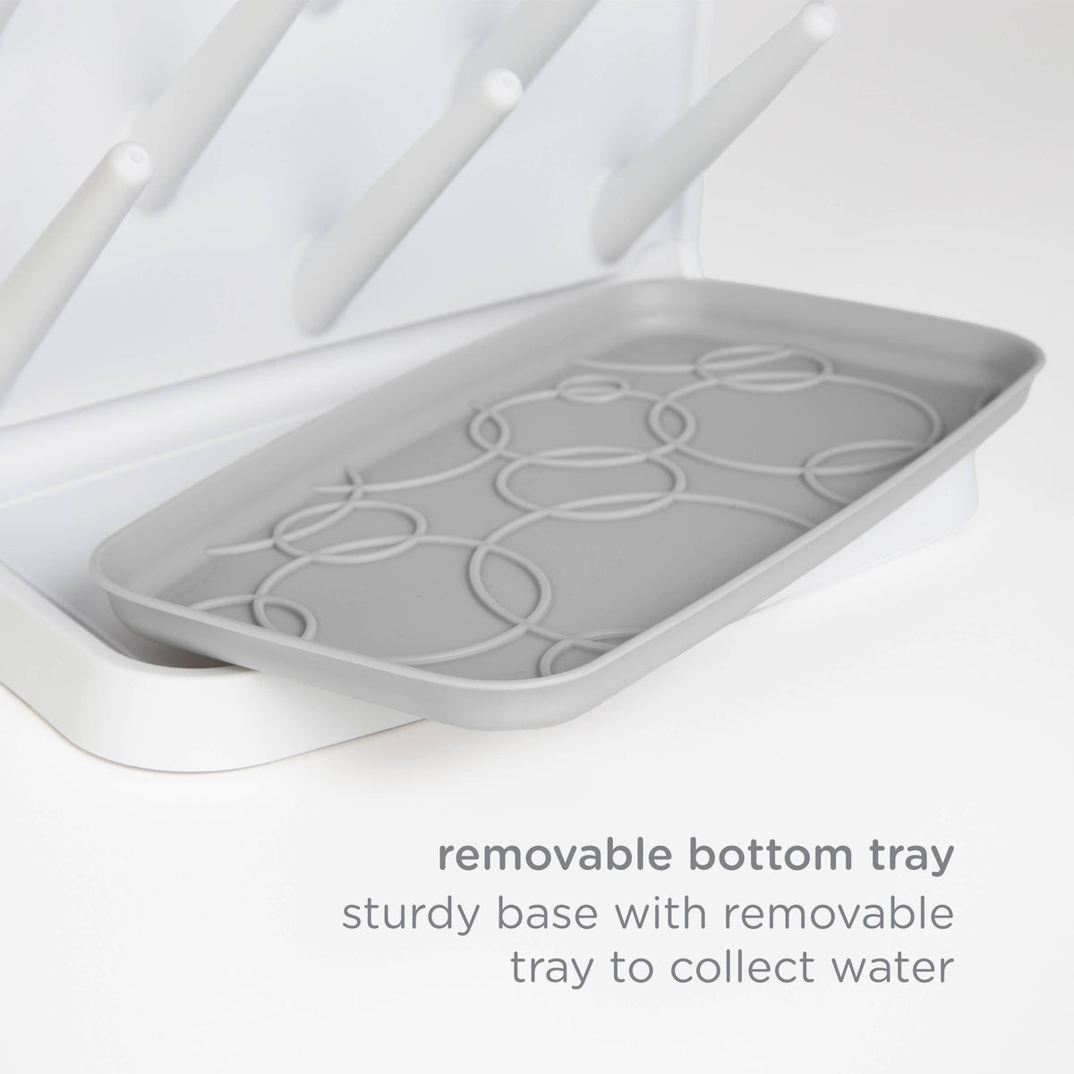Ubbi Vertical Bottle Drying Rack - Gray