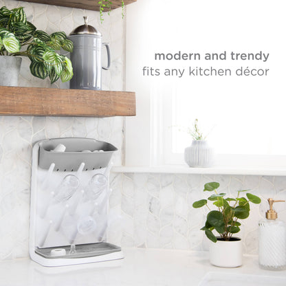 Ubbi Vertical Bottle Drying Rack - Gray