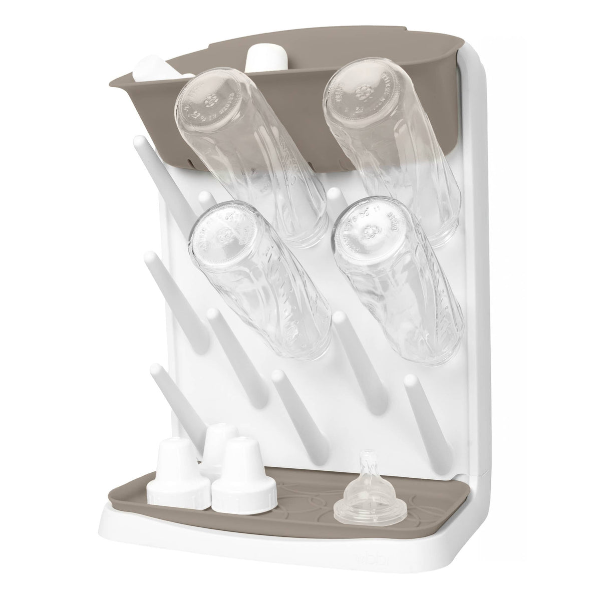 Ubbi Vertical Bottle Drying Rack - Taupe