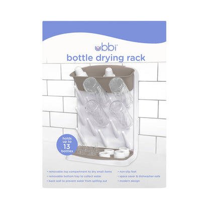 Ubbi Vertical Bottle Drying Rack - Taupe