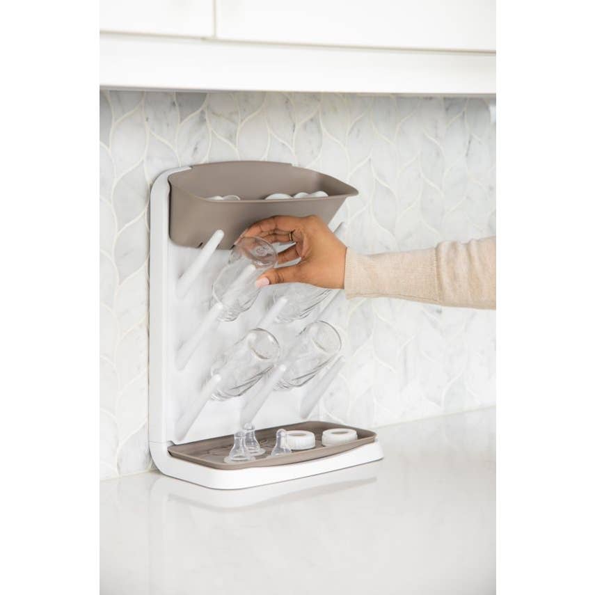 Ubbi Vertical Bottle Drying Rack - Taupe