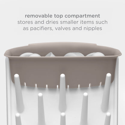 Ubbi Vertical Bottle Drying Rack - Taupe
