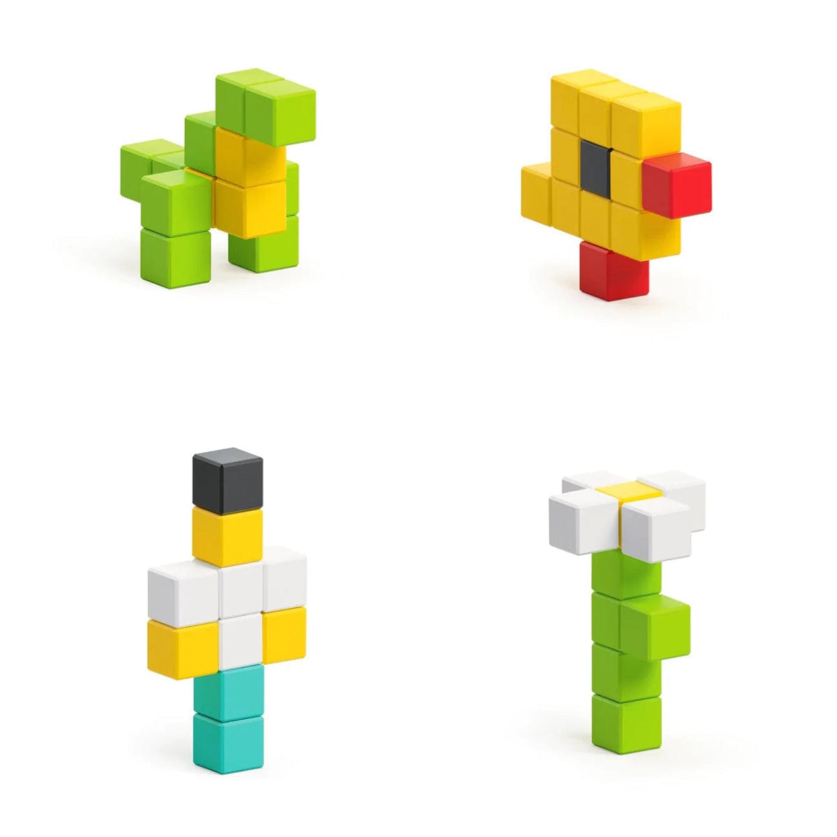 Ukidz PIXIO-100 Magnetic Blocks in 6 Colors - 1020102