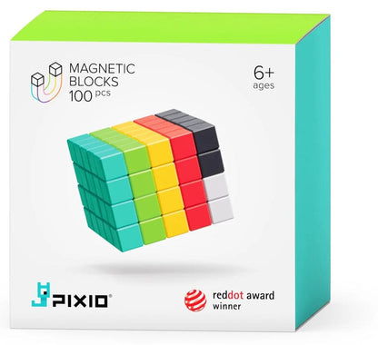 Ukidz PIXIO-100 Magnetic Blocks in 6 Colors - 1020102
