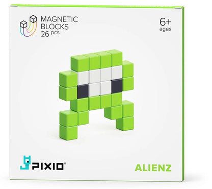 Ukidz PIXIO Mini Monster Alienz - 26 Magnetic Blocks in 3 Colors - 1050203