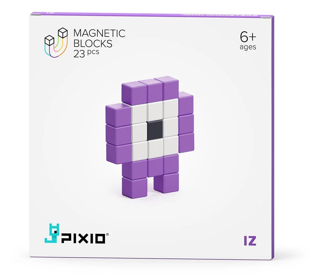 Ukidz PIXIO Mini Monster Iz - 23 Magnetic Blocks in 3 Colors - 1050206