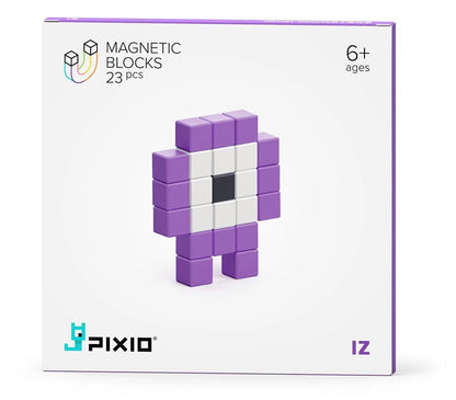 Ukidz PIXIO Mini Monster Iz - 23 Magnetic Blocks in 3 Colors - 1050206