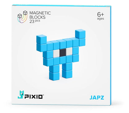 Ukidz PIXIO Mini Monster Japz - 23 Magnetic Blocks in 3 Colors - 1050204