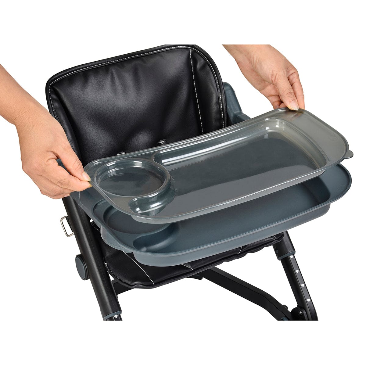 Unilove Feed Me 3-in-1 Dining Booster Chair - Bubble Black - uni-fmblack